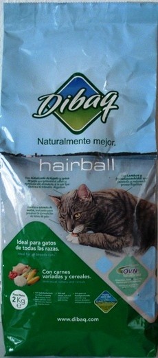 Granule pro kočky DIBAQ hairball 2 kg