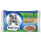 PreVital Sterile pro kočky_drůbeží a játra_100gx4ks